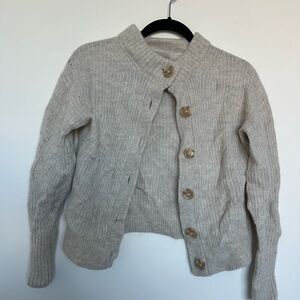 Wool everlane cardigan. Tan. Size small.